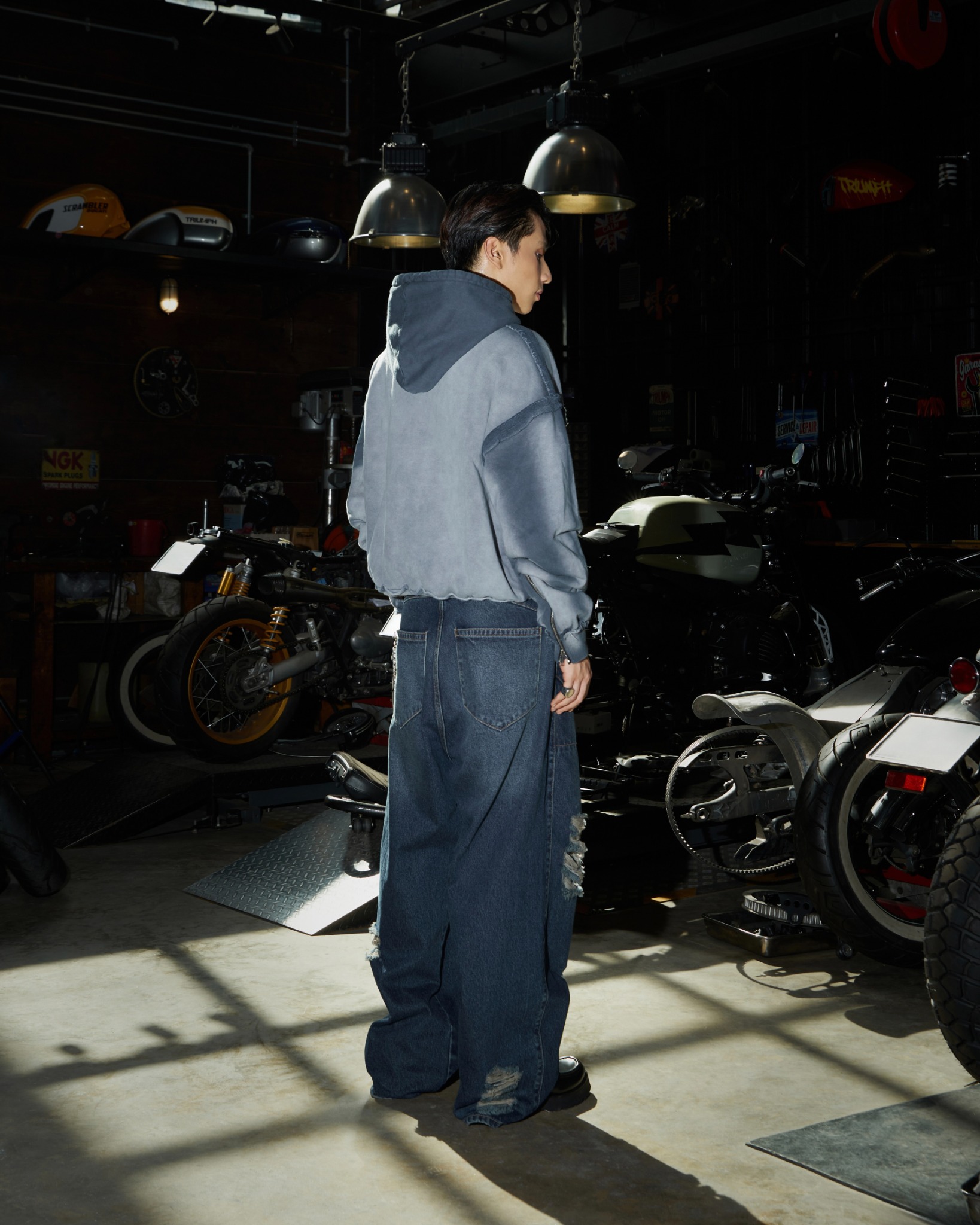 ERG16 - 'SI BON' BLAZE JEANS - DARK BLUE