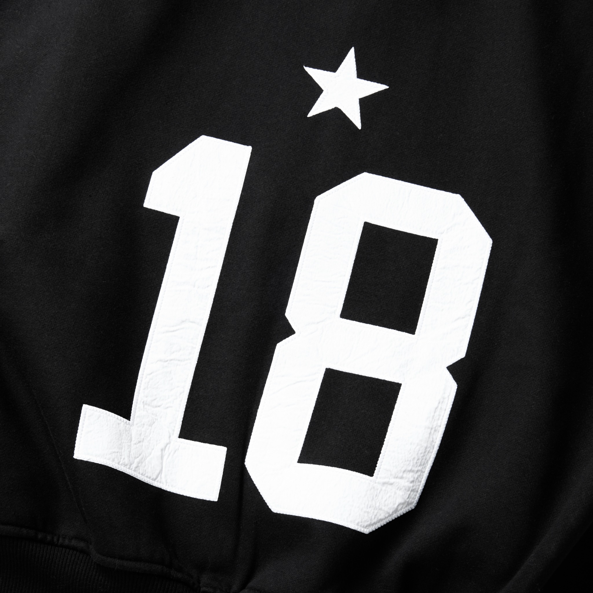 HD10 - BALANCE NUMBER DOUBLE ZIP HOODIE - BLACK