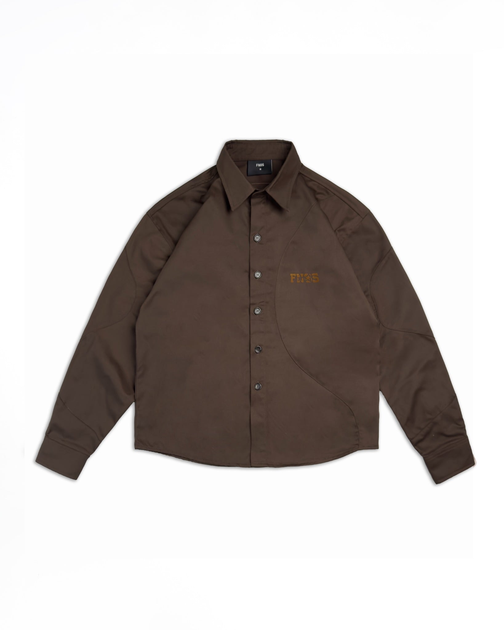 SH8 - "FNOS" LONG SLEEVE SHIRT - BROWN