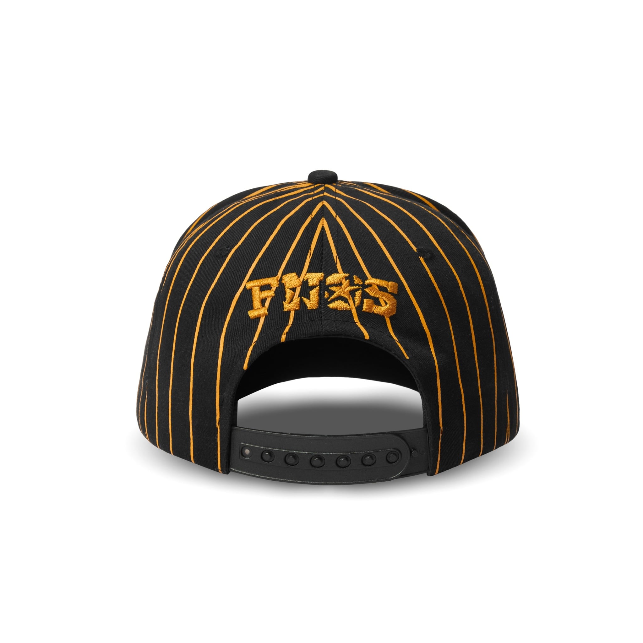 HW8 - " FN " PINSTRIPE BLACK/YELLOW TRUCKER HAT