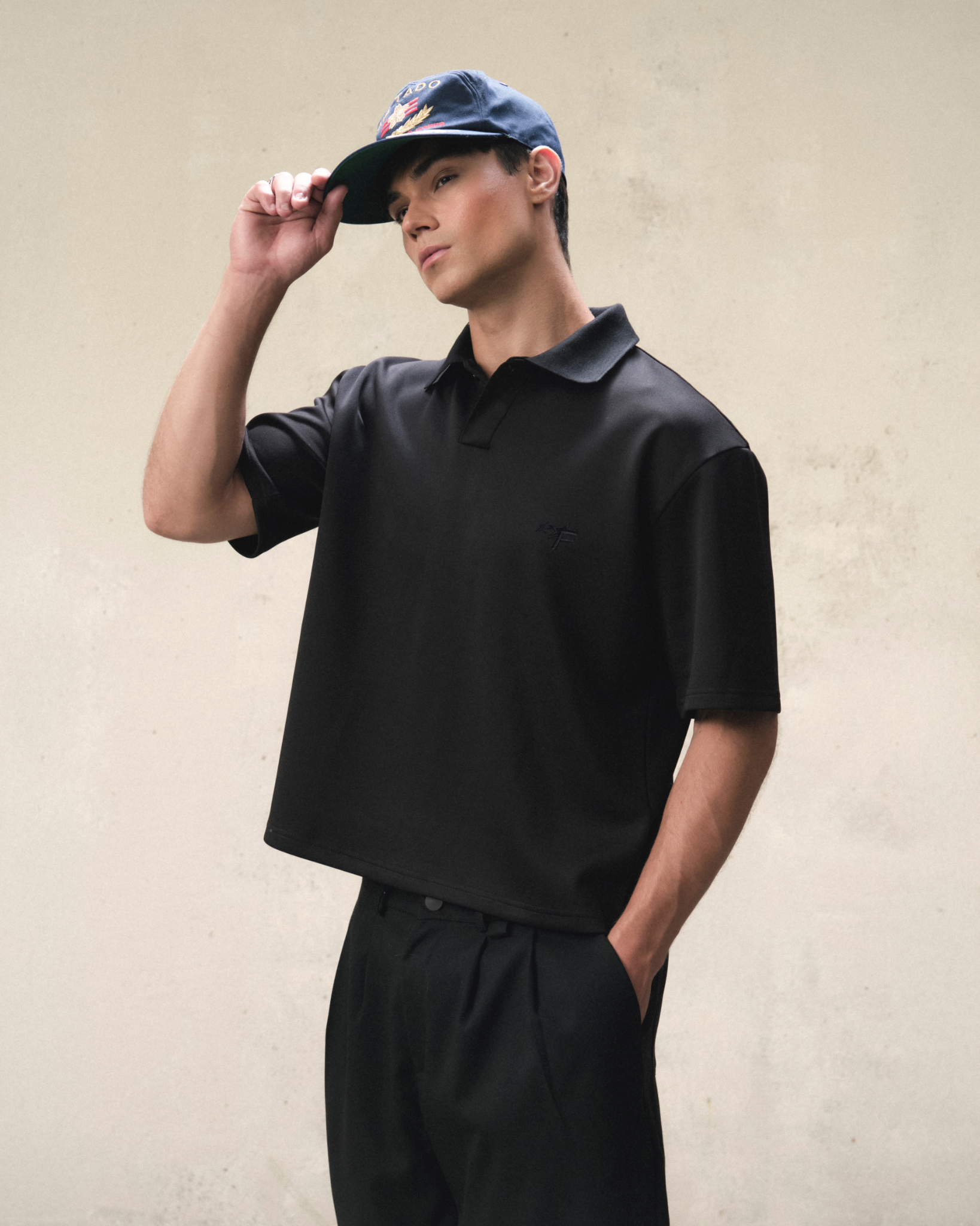 PB1 - FNOS BASIC POLO SHIRT - BLACK