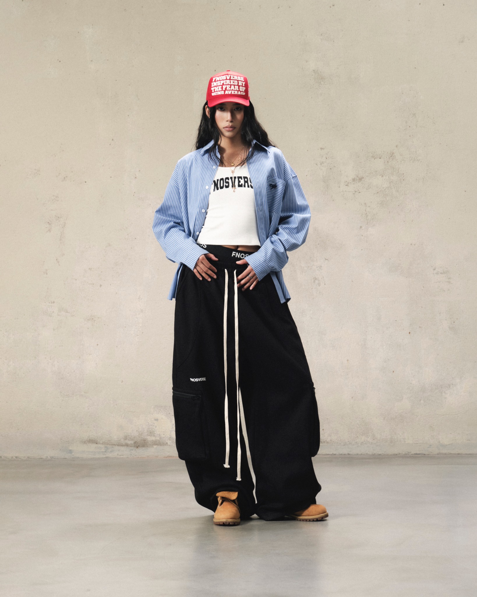 SH1 - FNOS STRIPED OXFORD SHIRT