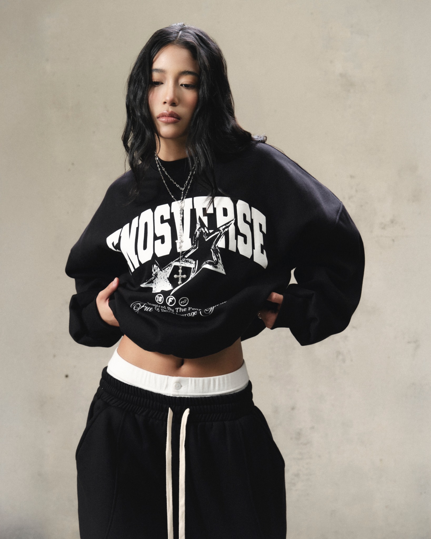 SW15 - "AVERAGE" SWEATER - BLACK