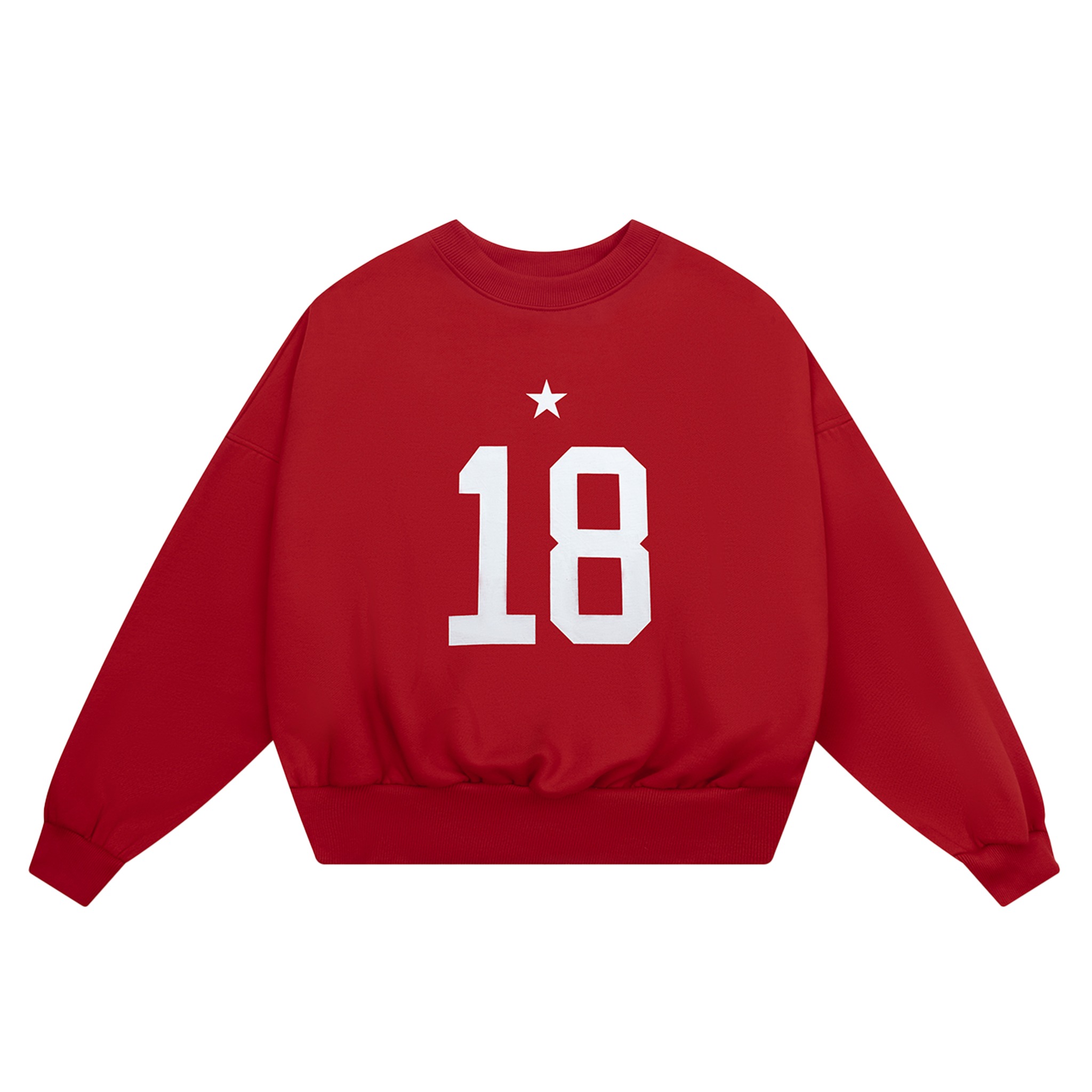 SW9 - BALANCE NUMBER SWEATER - FIRE RED