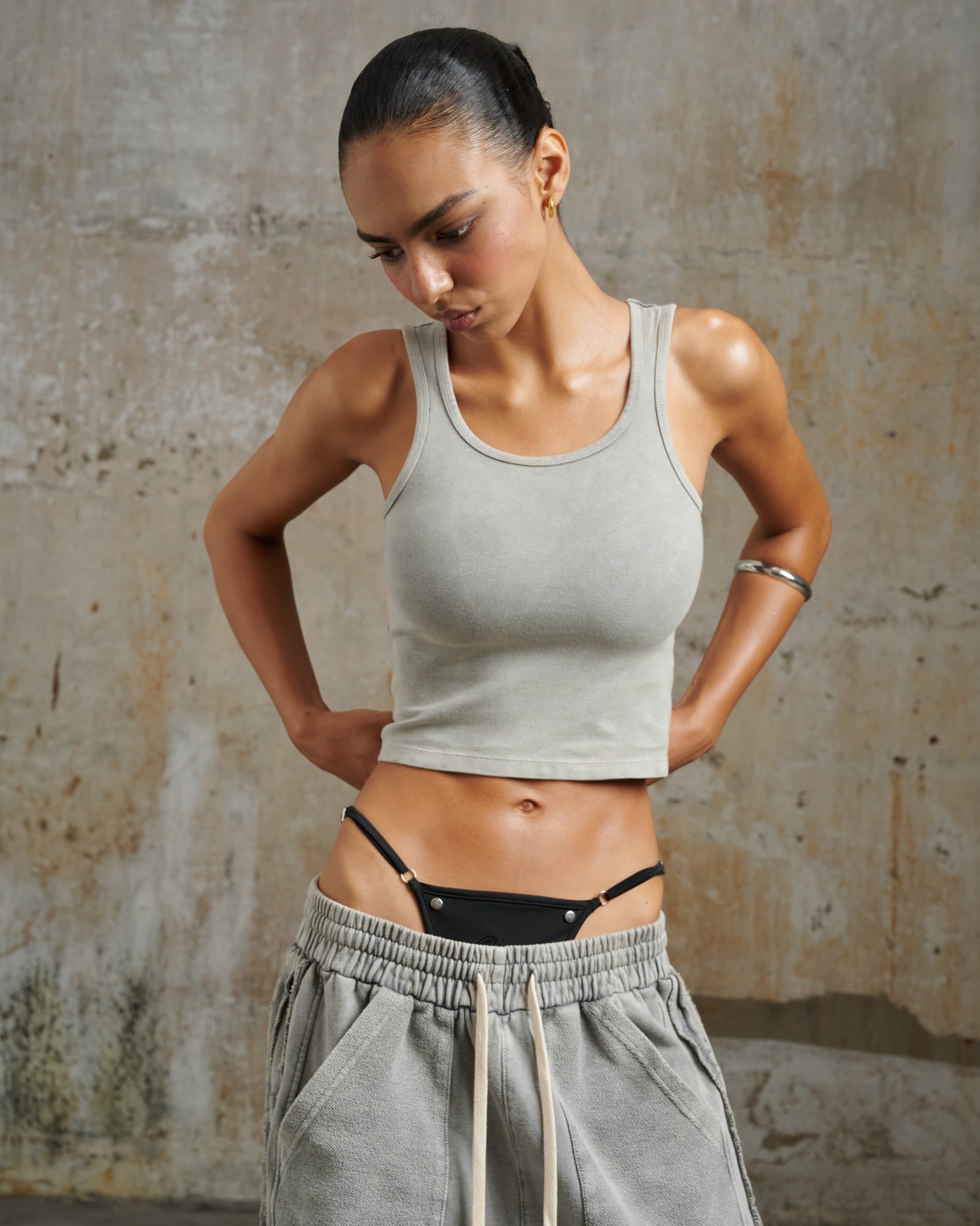 TWF2 - "FNOS" TANK TOP WASH FEMALE - GREY