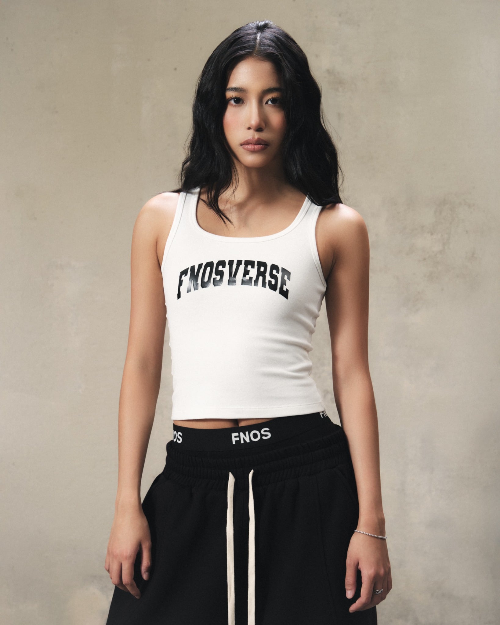 TTF12 - FNOS TONAL TANKTOP - WHITE