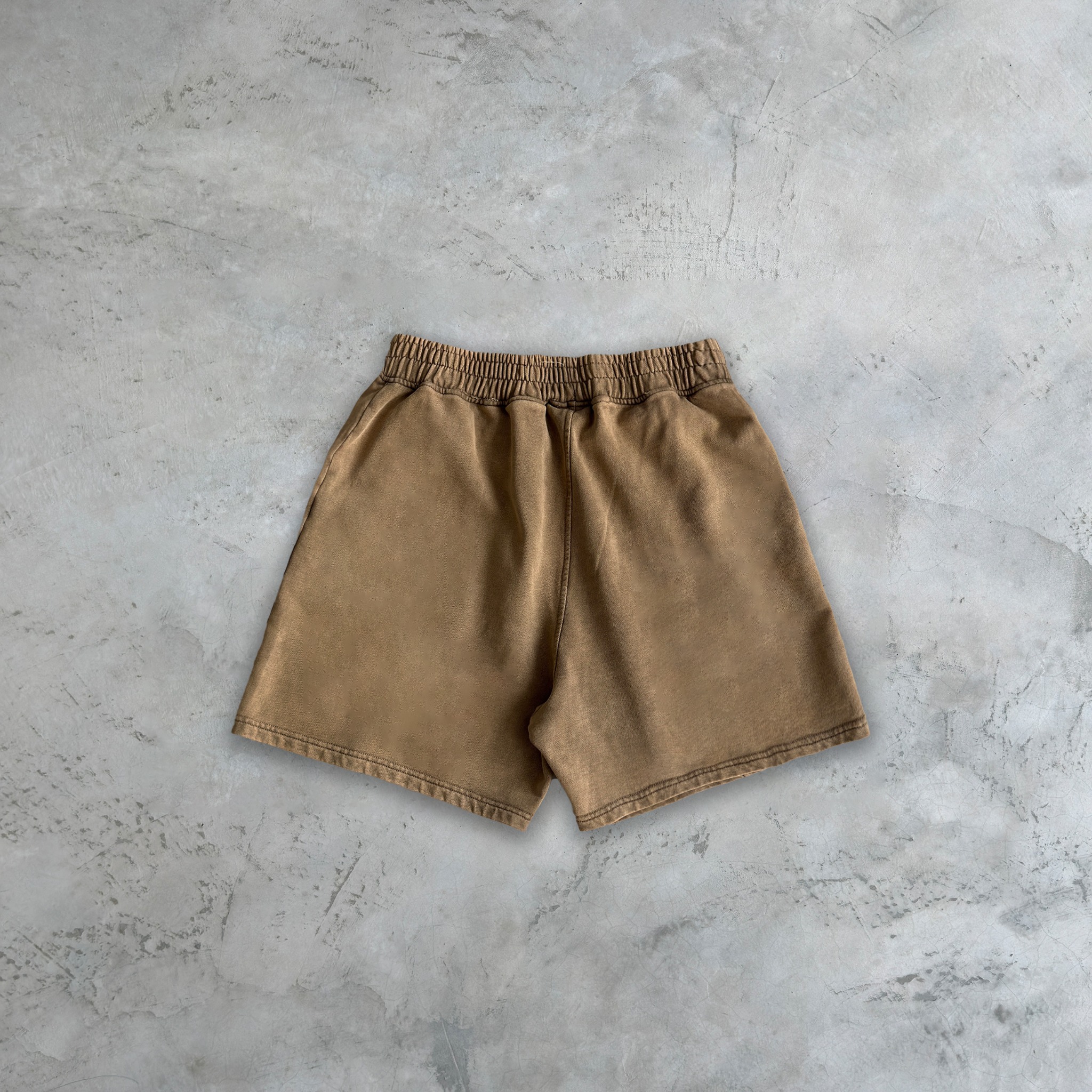 SNW3 -  'ACTIVE' WASHED SHORTS - SAND