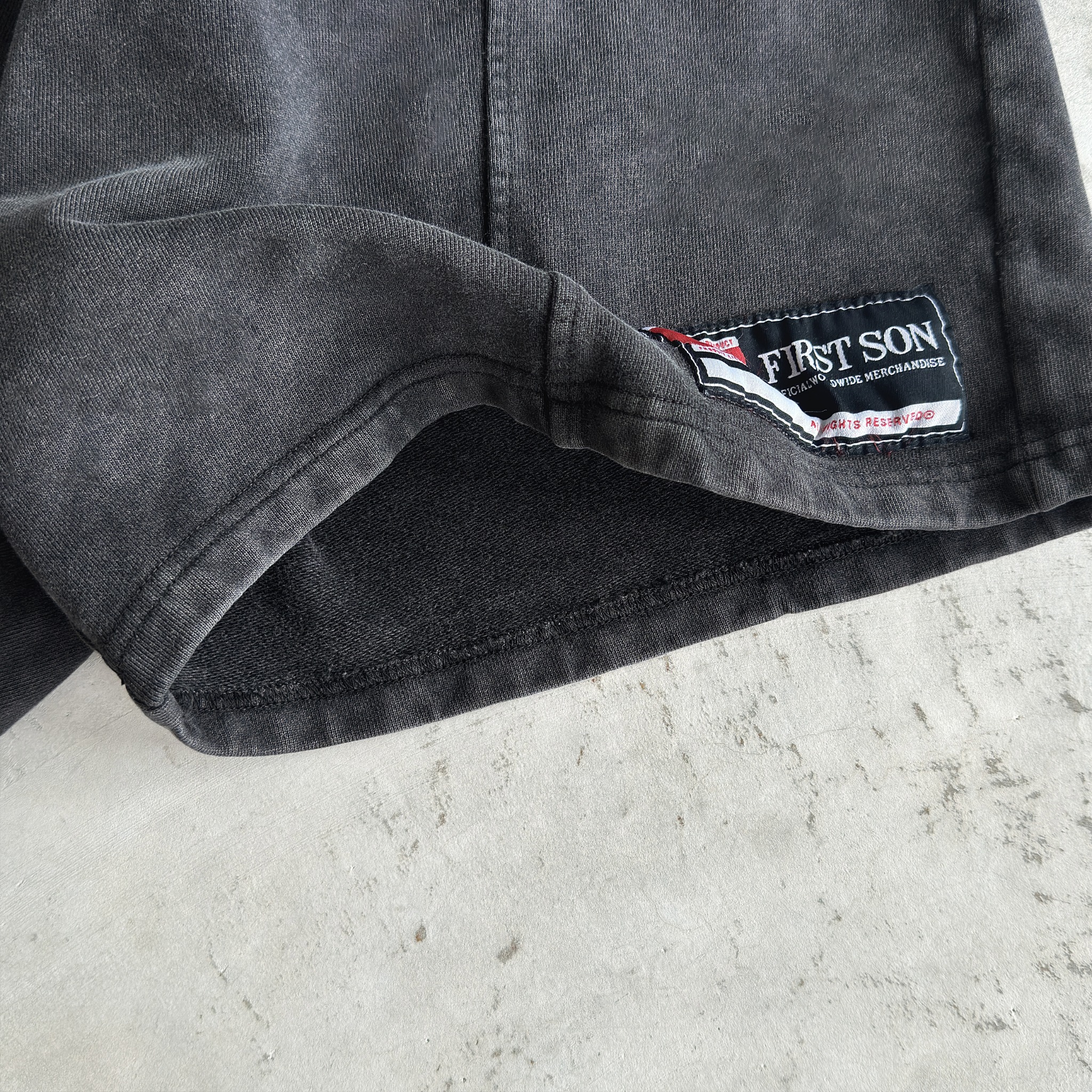 SNW1 - 'ACTIVE' WASHED SHORTS - DARK BLACK