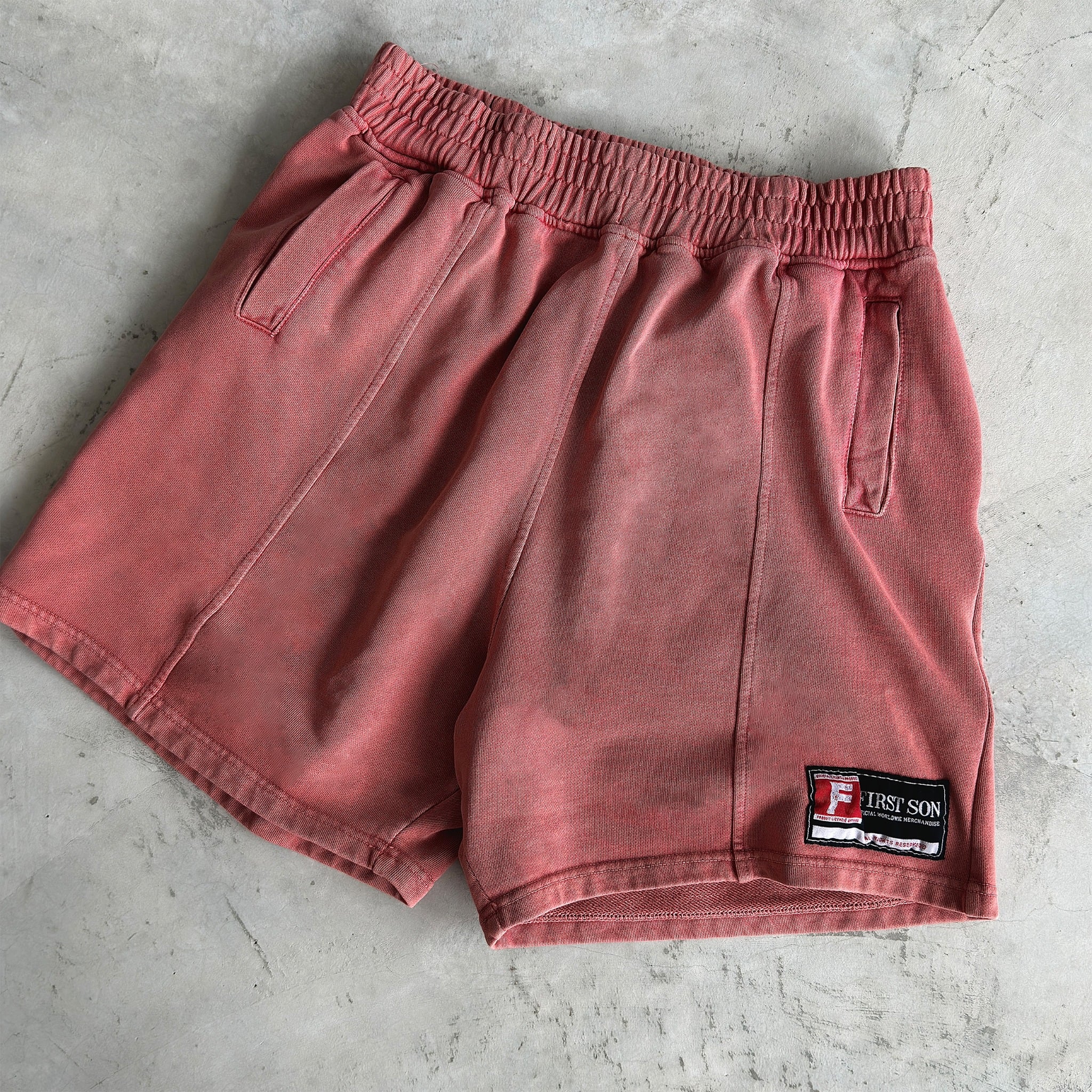 SNW4 -  'ACTIVE' WASHED SHORTS - PINK