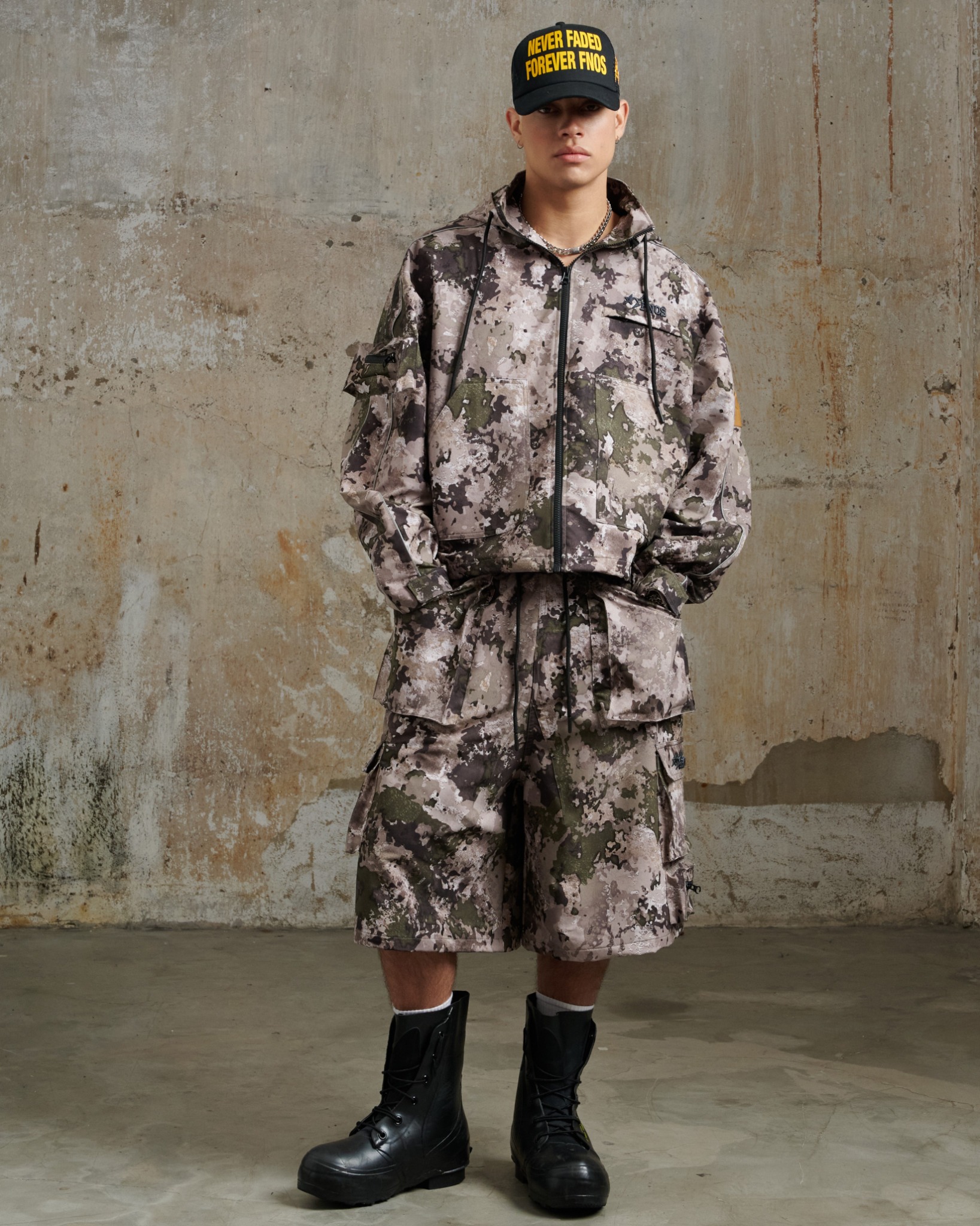 CJ1 - " FNOS " PARACHUTE CAMO JACKET