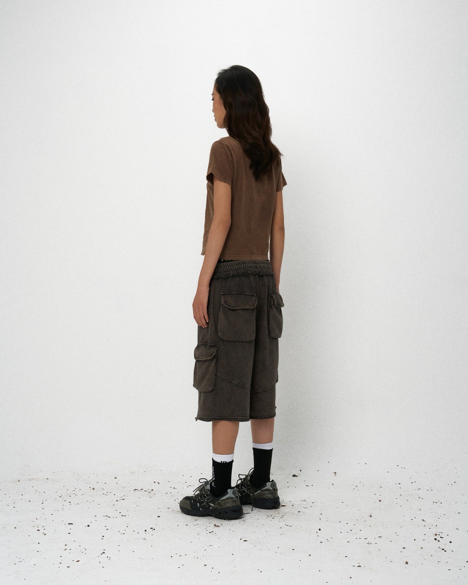 TWB4 - 'FNOSVERSE' VINTAGE BABY TEE - EARTHY BROWN