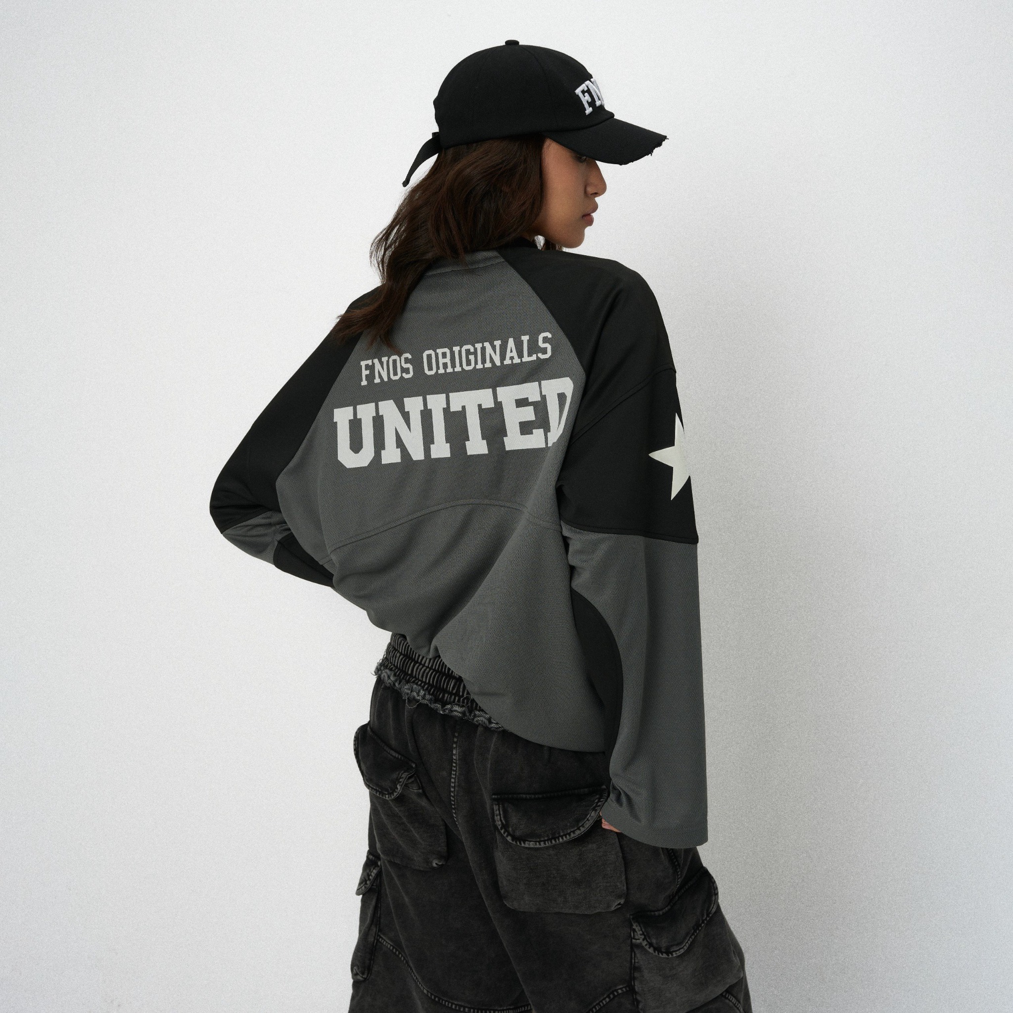 JS5 - FNOS UNITED HOCKEY JERSEY - BLACK/GREY