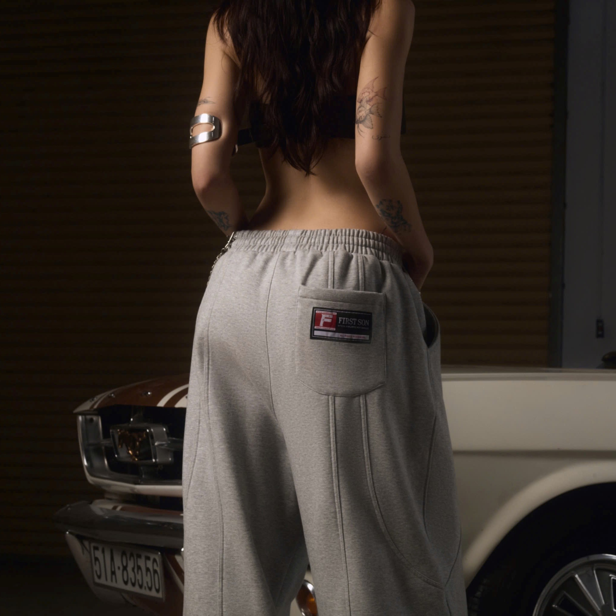 JGN7 - "BALANCE" SWEAT PANTS - GREY