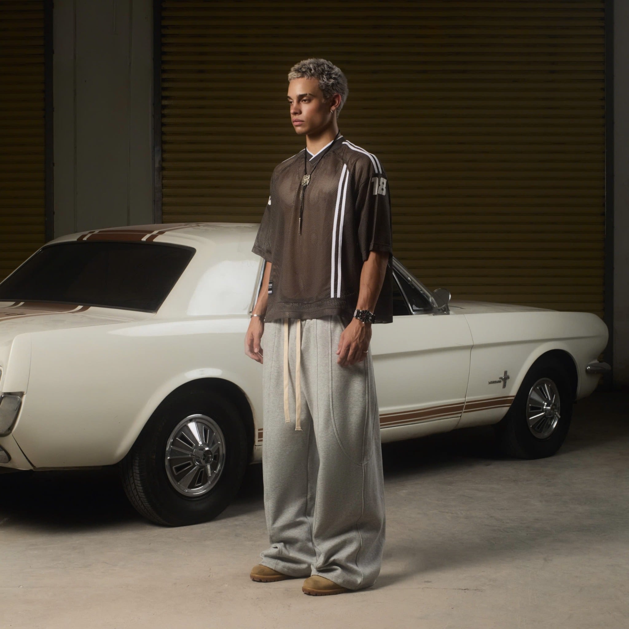 JGN7 - "BALANCE" SWEAT PANTS - GREY