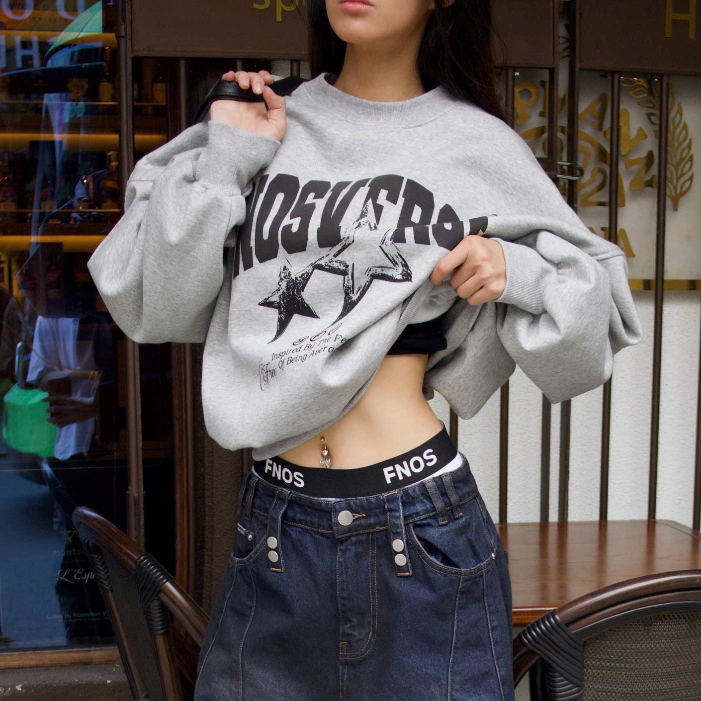 SW17 - "AVERAGE" SWEATER - GRAY