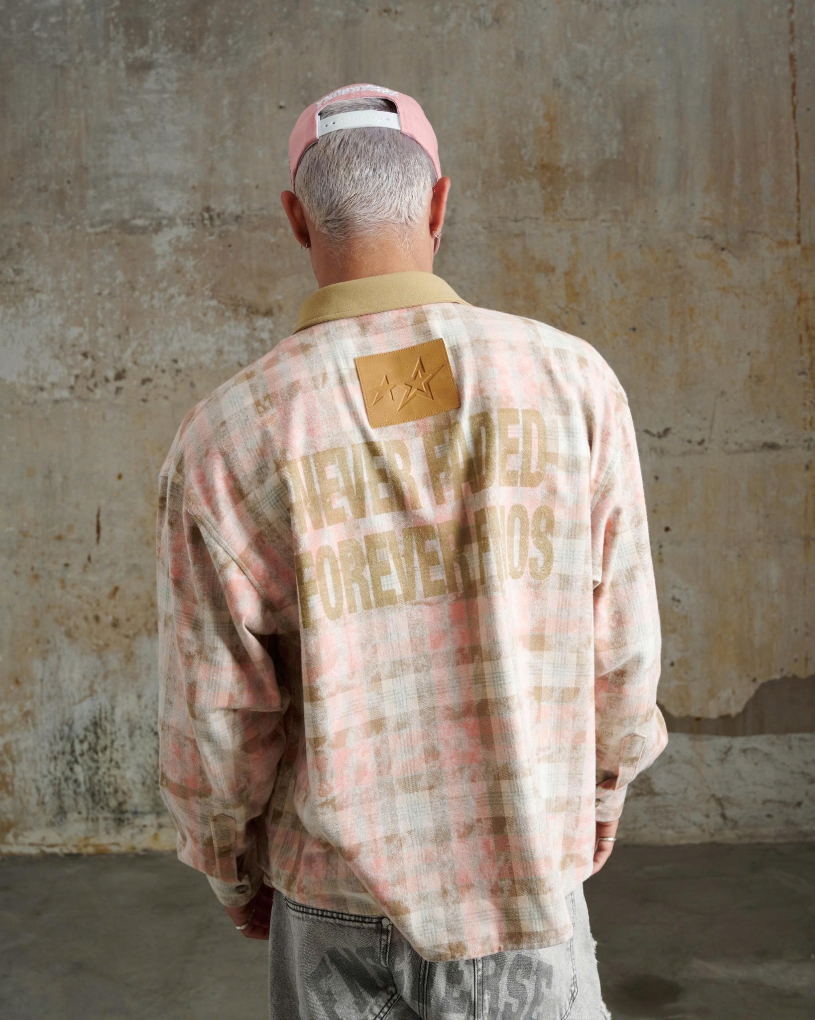 SH7 - "FNOS" FLANNEL CHECKED SHIRT - PINK