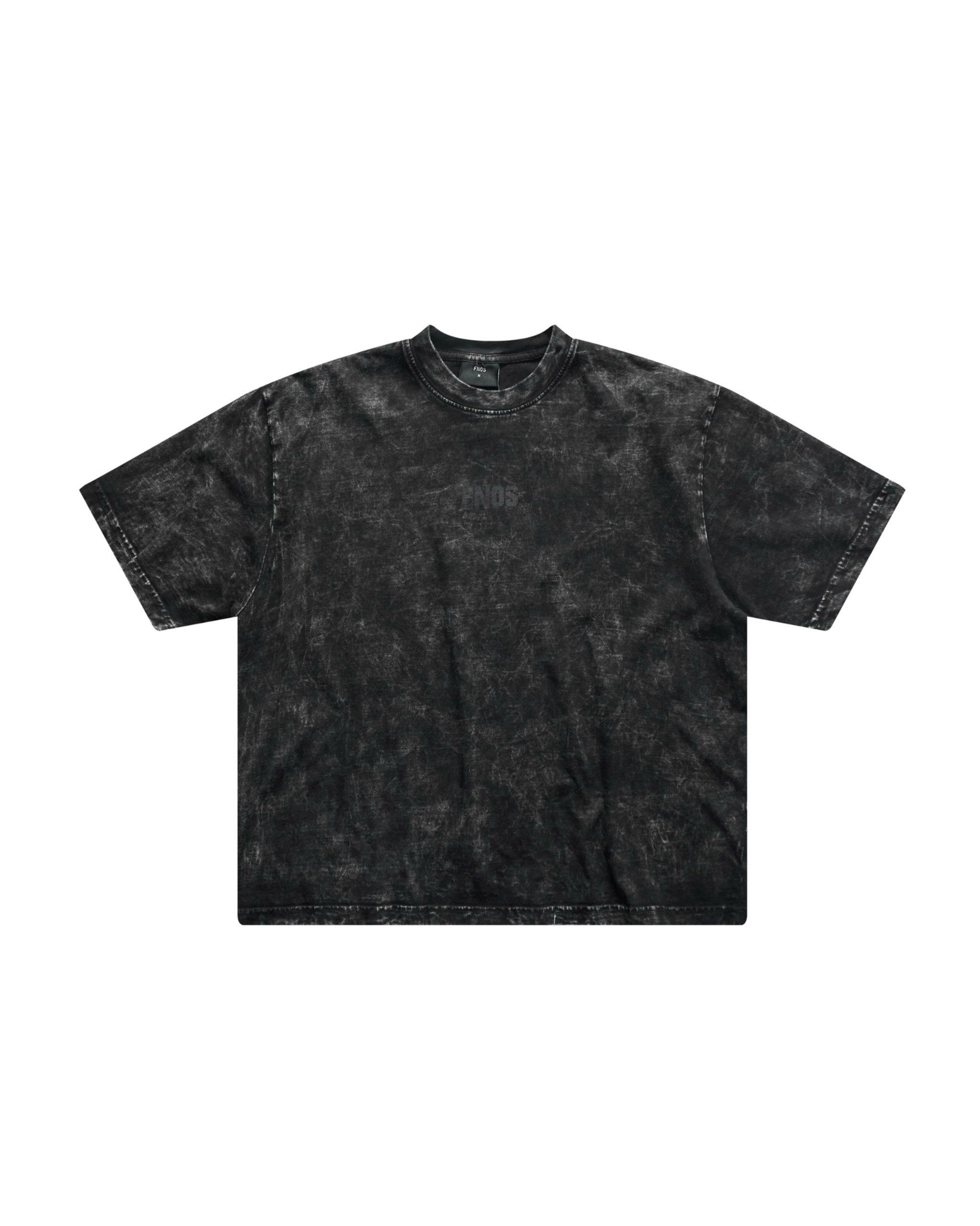 TSW15 - "FNOS" WASHED BOXY TEE - BLACK