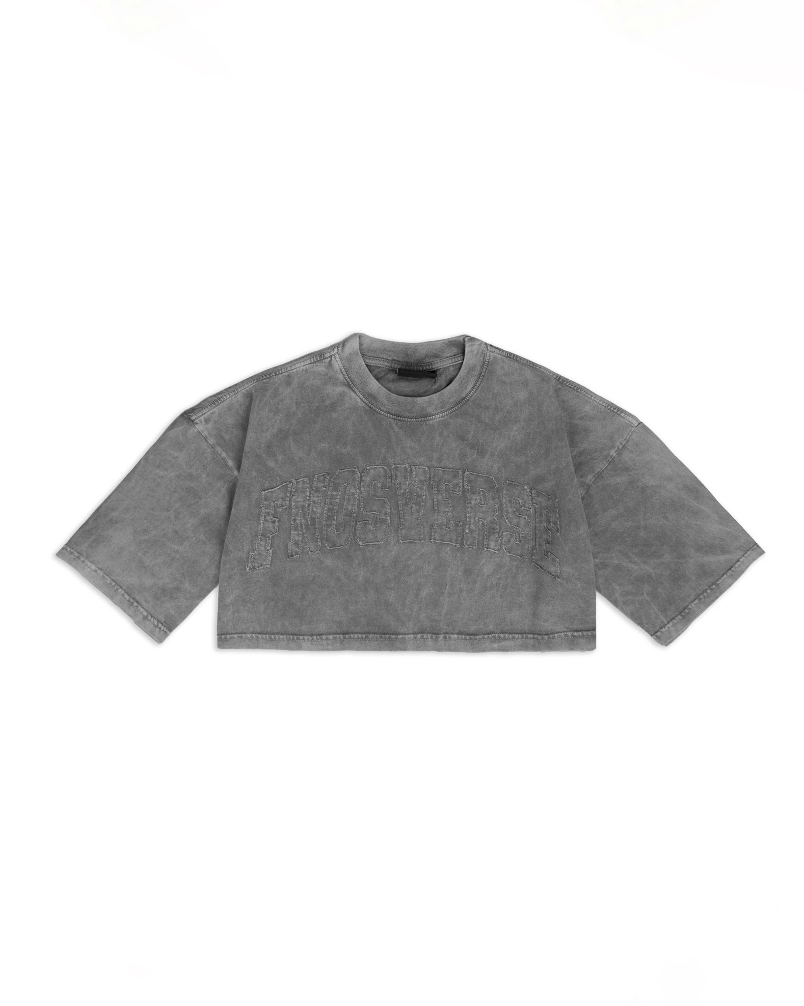 TCW1 - " FNOSVERSE " CROPTOP WASH - GREY